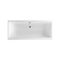 Pryzmat Slim wanna prostokątna 180x80 cm biały połysk