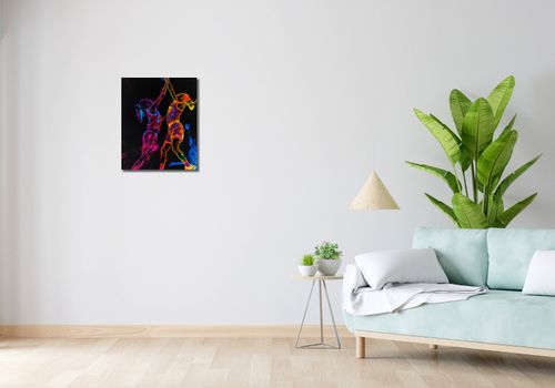 Obraz 40x50cm Mecz W Kosza na Arena.pl