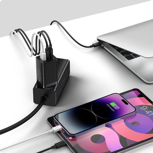 Ladowarka Baseus GaN5 pro 65W EU Kabel USB-C 1m (black) na Arena.pl