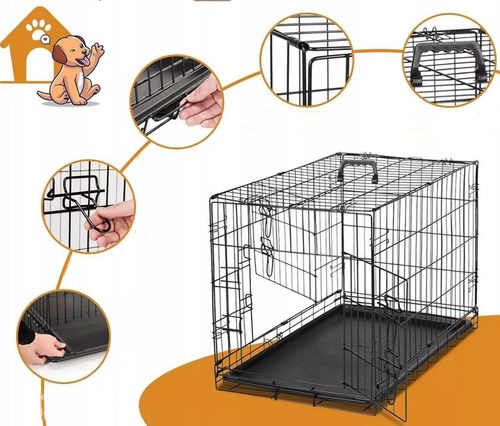 KLATKA METALOWA KENNELOWA TRANSPORTER DLA PSA KOTA ZWIERZĄT XL na Arena.pl