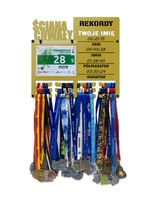 Wieszak na medale i numery startowe REKORDY RUN twoje imię 11.1