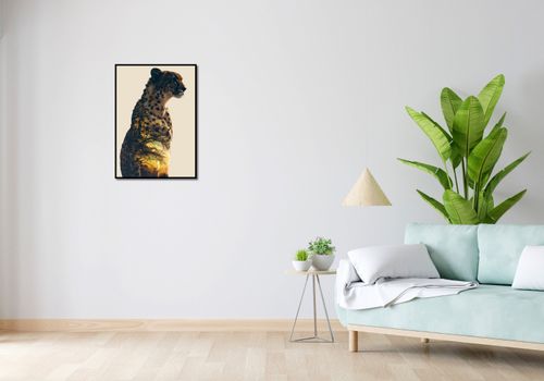 Plakat 50x70cm Gepard Duch Sawanny na Arena.pl