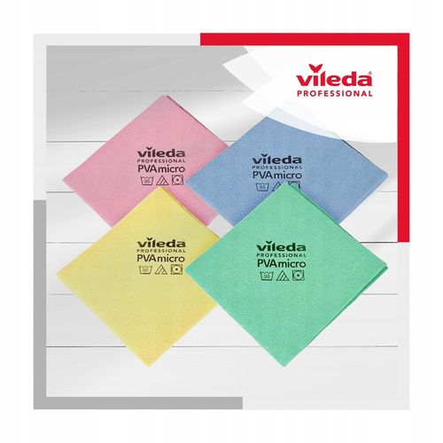 VILEDA MAGICZNE ŚCIERECZKI PVA MICRO PROFESIONAL MIKROFIBRA 4SZT ORYGINALNE na Arena.pl