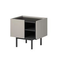 Szafka nocna lewostronna Noel 50 Kaszmir / Czarna