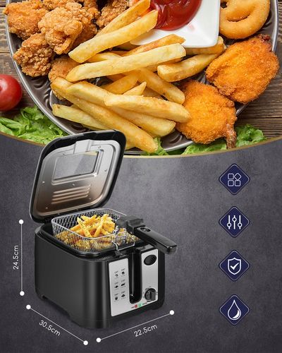 FRYTKOWNICA FRYTOWNICA MOCNA 2,5L ŁATWE SZYBKIE SMAŻENIE FRYTEK na Arena.pl