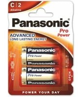 bateria 2szt  panasonic lr14 pro power