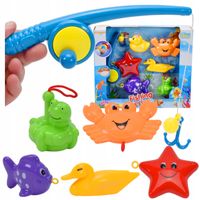ZABAWKA KĄPIELOWA Z WĘDKĄ ŁOWIENIE RYBEK GRA DO KĄPIELI AKCESORIA ŁAZIENKA