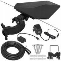 ANTENA DVBT2 DO TV NAZIEMNEJ PANELOWA ZEWNĘTRZNA 4K UHF VHF FM LTE