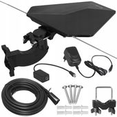 ANTENA DVBT2 DO TV NAZIEMNEJ PANELOWA ZEWNĘTRZNA 4K UHF VHF FM LTE