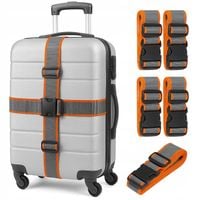 4x PASEK DO WALIZKI BAGAŻU TORBY ZABEZPIECZAJĄCY SPINAJĄCY MOCNY 100-200 cm