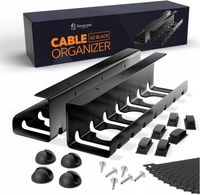 ORGANIZER NA KABLE UCHWYT POD BIURKO BLAT PODBIURKOWY MASKOWNICA LISTWE