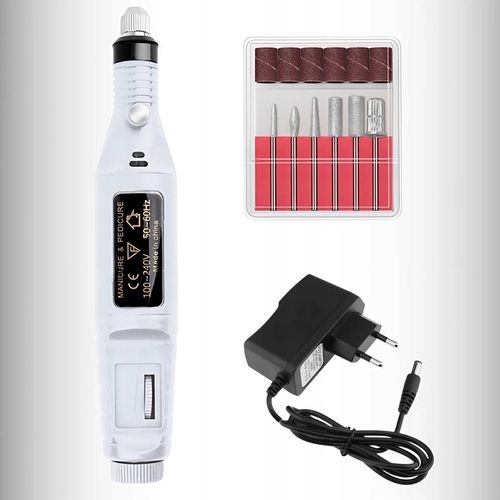 FREZARKA DO PAZNOKCI MANICURE PEDICURE DO USUWANIA HYBRYD ŻELU + FREZY na Arena.pl