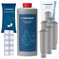 2 x 5x Filtr wody do ekspres Krups + Odkamieniacz 1L + Tabletki czyszczące