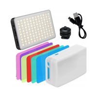 LAMPA OŚWIETLENIOWA LED + KOLOROWE FILTRY 3200K-6500K ULANZI VL120