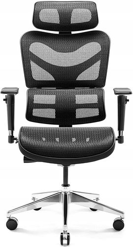 Fotel ergonomiczny Diablo Chairs V-Basic Tkanina Czarny na Arena.pl