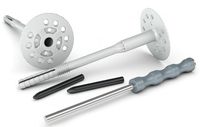 KOŁKI styropianu IZOLACJI METALOWY wbijak krótki trzpień PLASTILL LUX 26cm