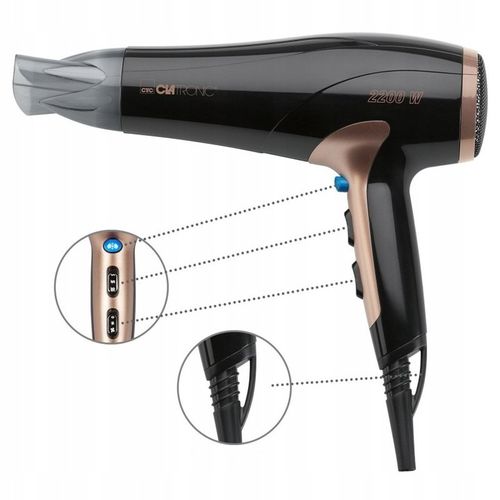 NIEMIECKA PROFESJONALNA SUSZARKA DO WŁOSÓW COOL SHOT ZIMNY NADMUCH 2200W na Arena.pl