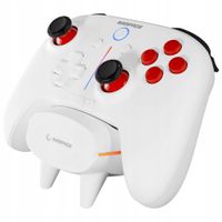 Rampage Hydra Pro Kontroler RGB bezprzewodowy pad ze stacją ładującą biały