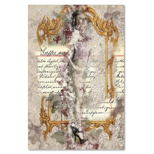 Deco Panel, Modelka przed lustrem abstrakcja 40x60 na Arena.pl