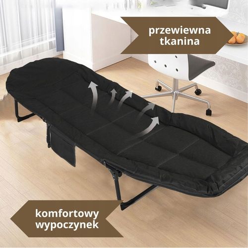 Łóżko Turystyczne Składane Polowe Leżak Kanadyjka Leżanka Stabilne Materac na Arena.pl