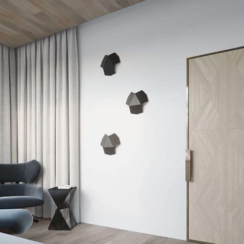 Kinkiet LAMPA ścienna SL.0425 metalowa OPRAWA geometryczna czarna na Arena.pl