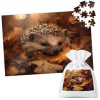 PUZZLE TRADYCYJNE - ZWIERZĘTA DZIKIE LEŚNE JEŻ JEŻYK - 96 el