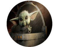 Opłatek na tort Baby Yoda