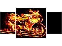 80X40CM ZEGAR MOTOR OBRAZ