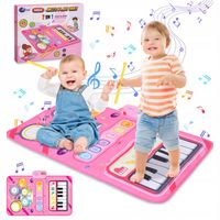 MATA DO TAŃCA DLA DZIECI, PREZENT, MATA MUZYCZNA LED ZABAWKA 80X50CM