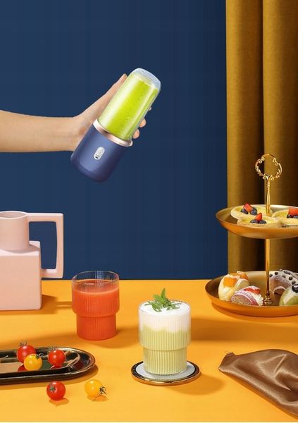BLENDER KIELICHOWY PRZENOŚNY BEZPRZEWODOWY KEMPING 400ML 2 KUBKI zdjęcie 4