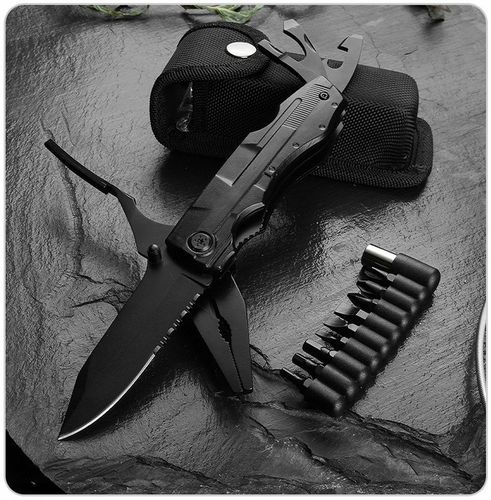 MULTITOOL NARZĘDZIE WIELOFUNKCYJNE SCYZORYK NÓŻ SKŁDANY KOMBINERKI 21w1 na Arena.pl