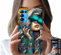 ETUI DO OPPO RENO5 4G 5G - ANTI SOCIAL, BUTTERFLY, MOTYLEK, KOBIECE