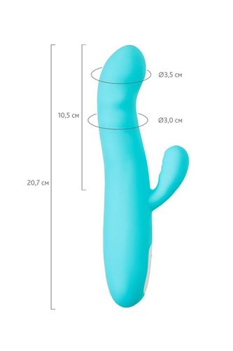 Jos Vibrator-Rotator With Clitoral Stimulation Jos Merry-Swi, Silicone, na Arena.pl