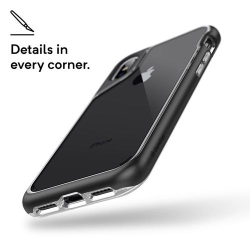 Caseology Skyfall Case - Etui iPhone Xs / X (Black) na Arena.pl