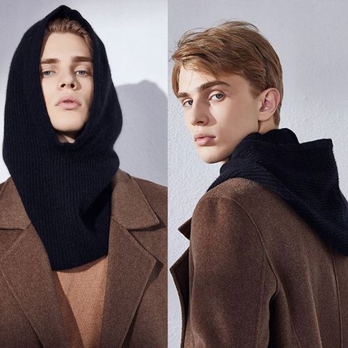 KAPTUR MĘSKI CZAPKA KOMINIARKA DZIERGANY CZARNY na Arena.pl