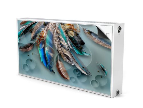 Maskownica MAGNETYCZNA Grzejnika Kolorowe Pióra 120cm x 60cm na Arena.pl