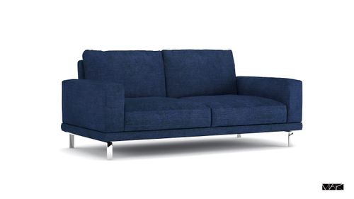 Sofa Torano 184cm niebieska ciemna  D2 na Arena.pl