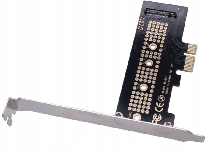 Adapter M.2 NVMe Key M do PCI-e x1 SSD zdjęcie 2