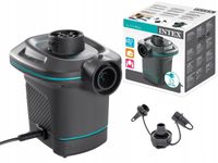 Mocna Pompka Elektryczna +3 Końcówki do Materaca Pontonu Basenu Intex
