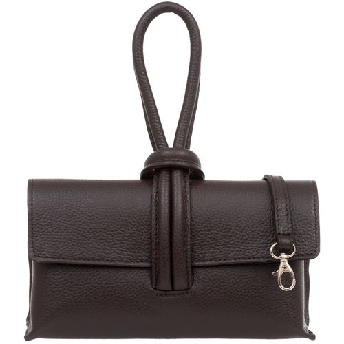 VERA PELLE torebka damska skórzana listonoszka z paskiem V682 c.brązowa na Arena.pl