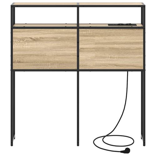 Zagłówek do przechowywania z półką dąb sonoma 80 cm na Arena.pl