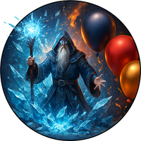 Opłatek na tort Mag Czarodziej Postać Mężczyzna