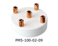 Podsufitka Biała 5 otworów 100mm + miedź