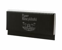 Terminarz motocyklisty 2026 tyg. kalendarz leżący biurkowy z grawerem