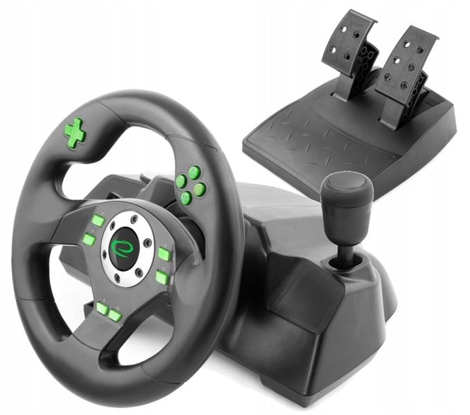 KIEROWNICA DO GIER GAMINGOWA PEDAŁY BIEGI PC PS3 zdjęcie 2