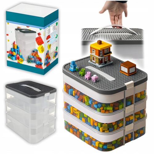 pudełko na klocki- 3 poziomy 22l kruzzel 25757 na Arena.pl
