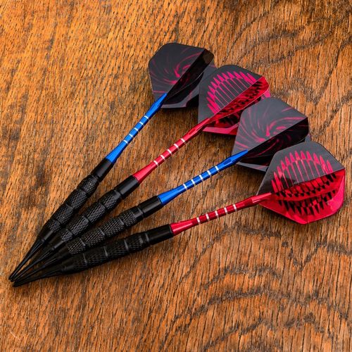 Matepro DUŻY ZESTAW DO GRY W DARTA 6x RZUTKI LOTKI DART SOFT TIPS + PORTFEL na Arena.pl