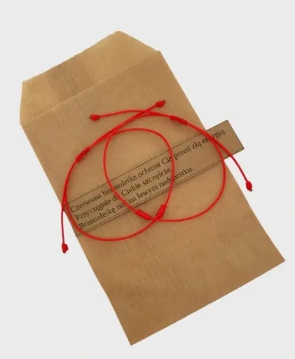 Bransoletki czerwona Kabała dla par nitka zestaw zdjęcie 1