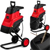 ROZDRABNIACZ DO GAŁĘZI RĘBAK ELEKTRYCZNY MOCNY 3600W 45mm + TORBA 45L