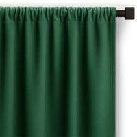 Zasłona gotowa CARLI na taśmie gładka 200x270 zielona do salonu Restilo